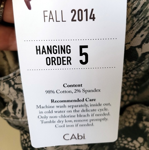 CAbi Diamondback Super Skinny Jean Size 4 - Picture 4 of 4